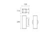 Wing I aplique de pared exterior